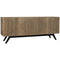 Illusion Sideboard with Steel Base, Bleached Walnut