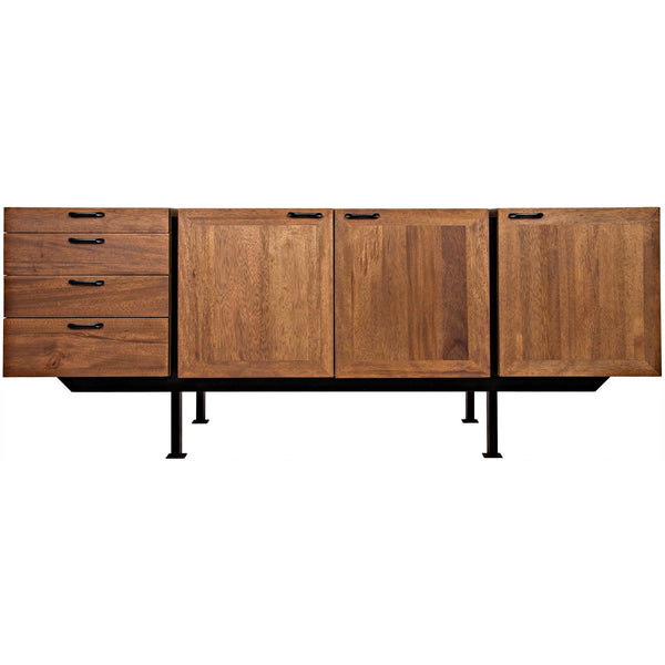 Mind-Croft Sideboard, Walnut and Steel