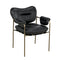 Aphrodites Chair, Metal with Leather