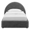 Resort Upholstered Fabric Arched Round Platform Bed