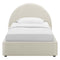 Resort Performance Velvet Arched Round Platform Bed