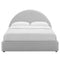 Resort Upholstered Fabric Arched Round Platform Bed
