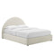 Resort Performance Velvet Arched Round Platform Bed