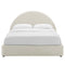 Resort Performance Velvet Arched Round Platform Bed