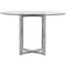 Amalfi 48 inch Round Glass Top Counter Table