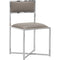 Amalfi X-Base Chair in Taupe Leather