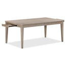 Camden Two Drawer Extendable Dining Table in Chai