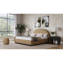 Flex Upholstered Ottoman in Porcini Chenille