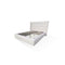 Frank Upholstered Wingback Platform Bed in Cottage Cheese Boucle