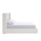 Frank Upholstered Wingback Platform Bed in Cottage Cheese Boucle