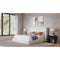 Frank Upholstered Wingback Platform Bed in Cottage Cheese Boucle