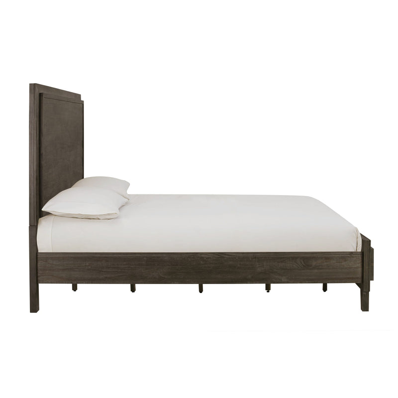 Hadley Solid Wood Panel Bed in Onyx