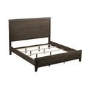 Hadley Solid Wood Panel Bed in Onyx