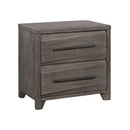 Hearst Solid Wood Two Drawer Nighstand in Sahara Tan