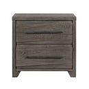 Hearst Solid Wood Two Drawer Nighstand in Sahara Tan