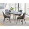 Lucia Extendable Stone Top Metal Leg Dining Table