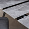 Lucia Extendable Stone Top Metal Leg Dining Table