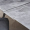 Lucia Extendable Stone Top Metal Leg Dining Table