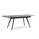 Lucia Extendable Stone Top Metal Leg Dining Table