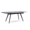 Lucia Extendable Stone Top Metal Leg Dining Table
