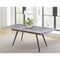 Lucia Extendable Stone Top Metal Leg Dining Table