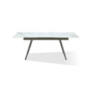 Lucia Extendable Stone Top Metal Leg Dining Table