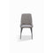 Lucia Upholstered Dining Chair Synthetic Leather and Black Metal