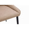 Lucia Upholstered Dining Chair Synthetic Leather and Black Metal