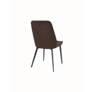 Lucia Upholstered Dining Chair Velvet and Metal
