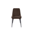 Lucia Upholstered Dining Chair Velvet and Metal