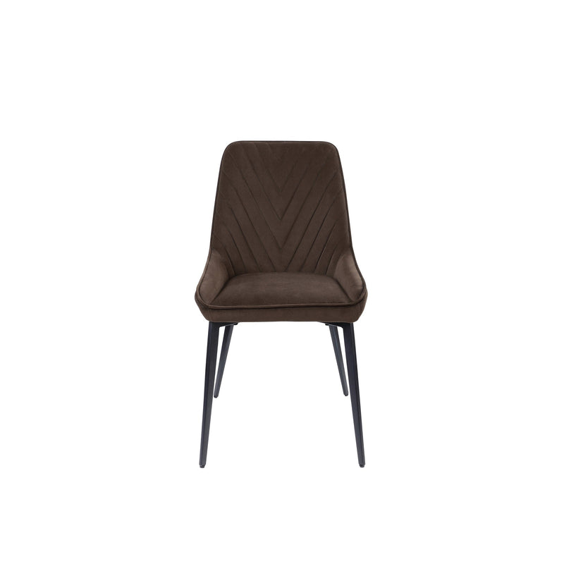 Lucia Upholstered Dining Chair Velvet and Metal
