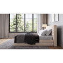 Maya Platform Bed in Brun Boucle