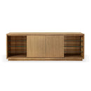 One Coastal Modern 74 inch TV Console in Bisque