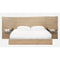 One Coastal Modern Live Edge Wall Bed with Floating Nightstands in Bisque