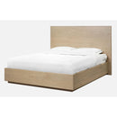 One Coastal Modern Platform Bed in Bisque