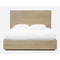 One Coastal Modern Platform Bed in Bisque