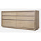 One Coastal Modern Six Drawer Dresser in Bisque