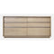 One Coastal Modern Six Drawer Dresser in Bisque