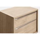One Coastal Modern Two Drawer USB-Charging Nightstand in Bisque