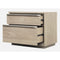 One Coastal Modern Two Drawer USB-Charging Nightstand in Bisque