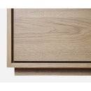 One Coastal Modern Two Drawer USB-Charging Nightstand in Bisque