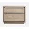 One Coastal Modern Two Drawer USB-Charging Nightstand in Bisque