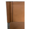 One Modern Coastal Director's Dining Arm Chair in Cognac and Brushed Stainless Steel
