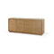 One Modern Coastal Four Door Sideboard in White Oak