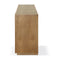 One Modern Coastal Four Door Sideboard in White Oak