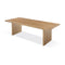 One Modern Coastal Live Edge Dining Table in White Oak