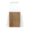 One Modern Coastal Slab Leg Upholstered Dining Bench in White Oak and White Pearl