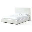 One Upholstered Footboard Storage Bed in Pearl