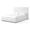 One Upholstered Footboard Storage Bed in Pearl