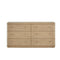 Penny Six Drawer White Ash Dresser in Buff Cream